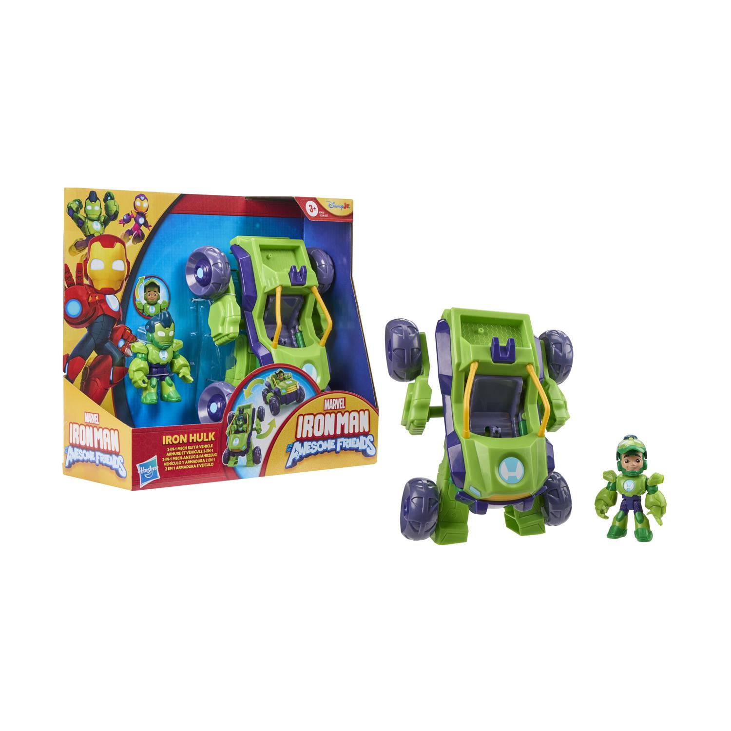 Hasbro Marvel: Iron Man And His Awesome Friends - Iron Hulk - 2 in 1 Mech Suit Figure & Vehicle (G1475) Hasbro Marvel: Iron Man And His Awesome Friends - Iron Hulk - 2 in 1 Mech Suit Figure & Vehicle (G1475)