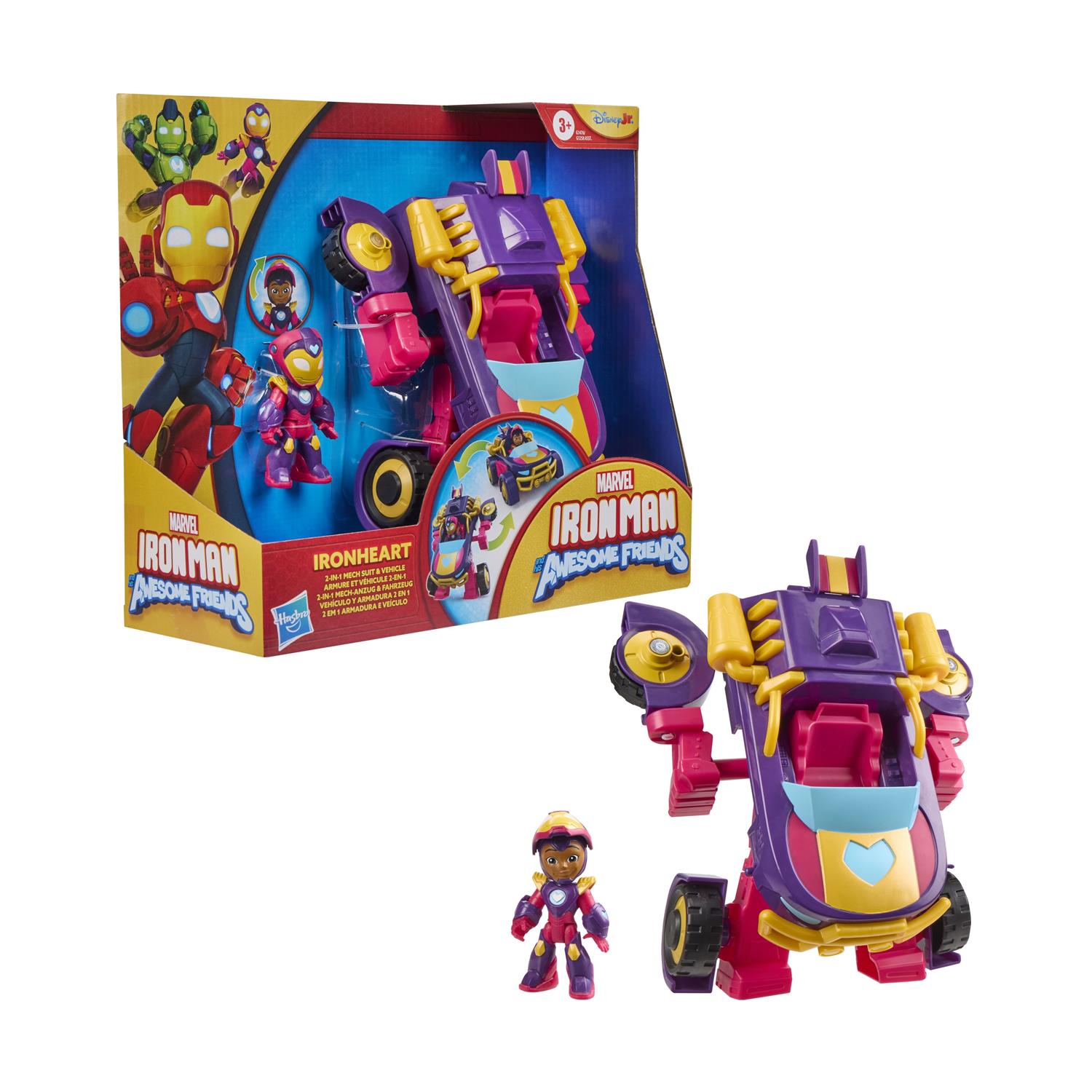 Hasbro Disney Jr. Marvel: Iron Man And His Awesome Friends - Ironheart 2 in1 Mech Suit & Vehicle (G1476) Hasbro Disney Jr. Marvel: Iron Man And His Awesome Friends - Ironheart 2 in1 Mech Suit & Vehicle (G1476)