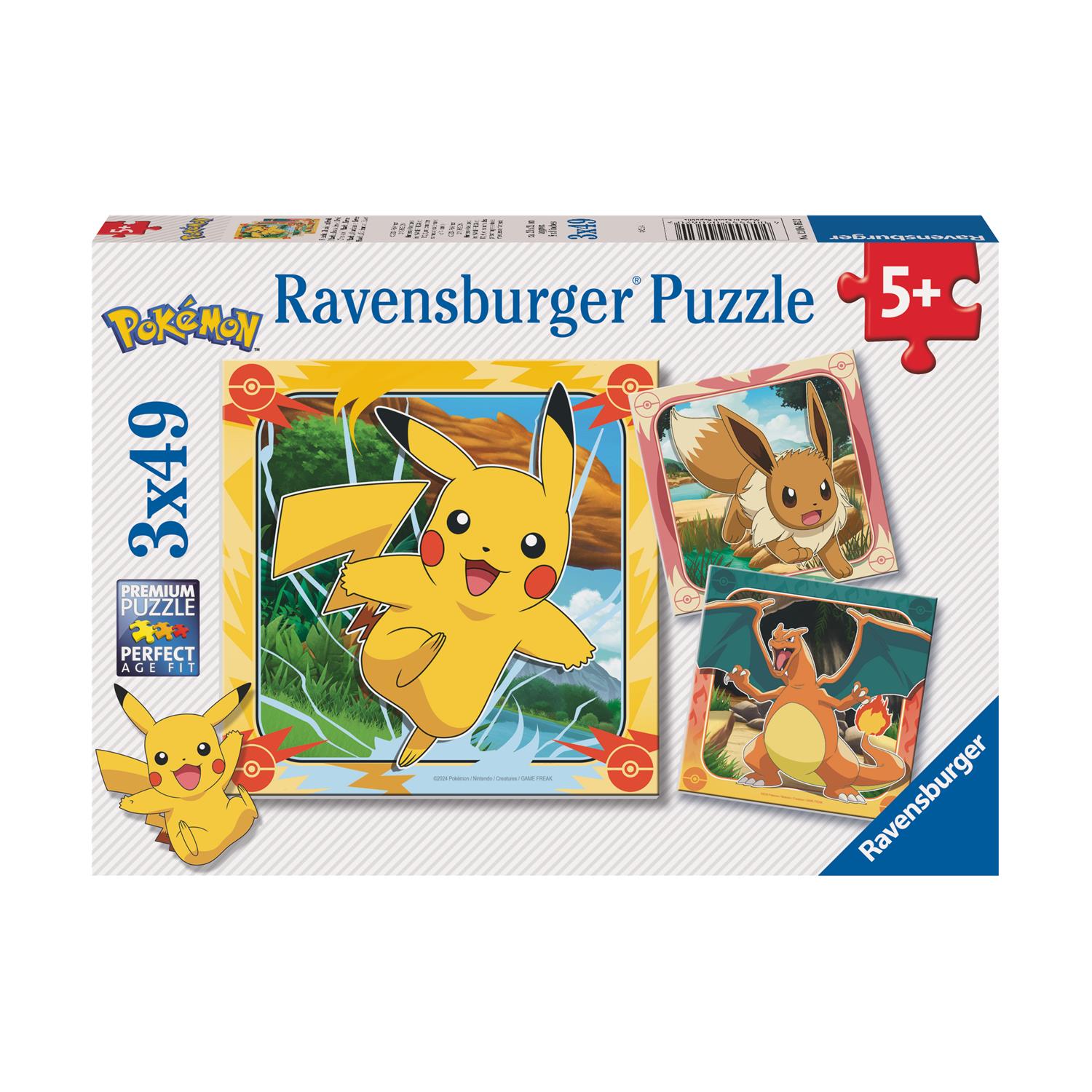 Ravensburger Puzzle: Pokemon - Pikachu, Charizard and Eevee! (3x49 pcs) (12004062) Ravensburger Puzzle: Pokemon - Pikachu, Charizard and Eevee! (3x49 pcs) (12004062)