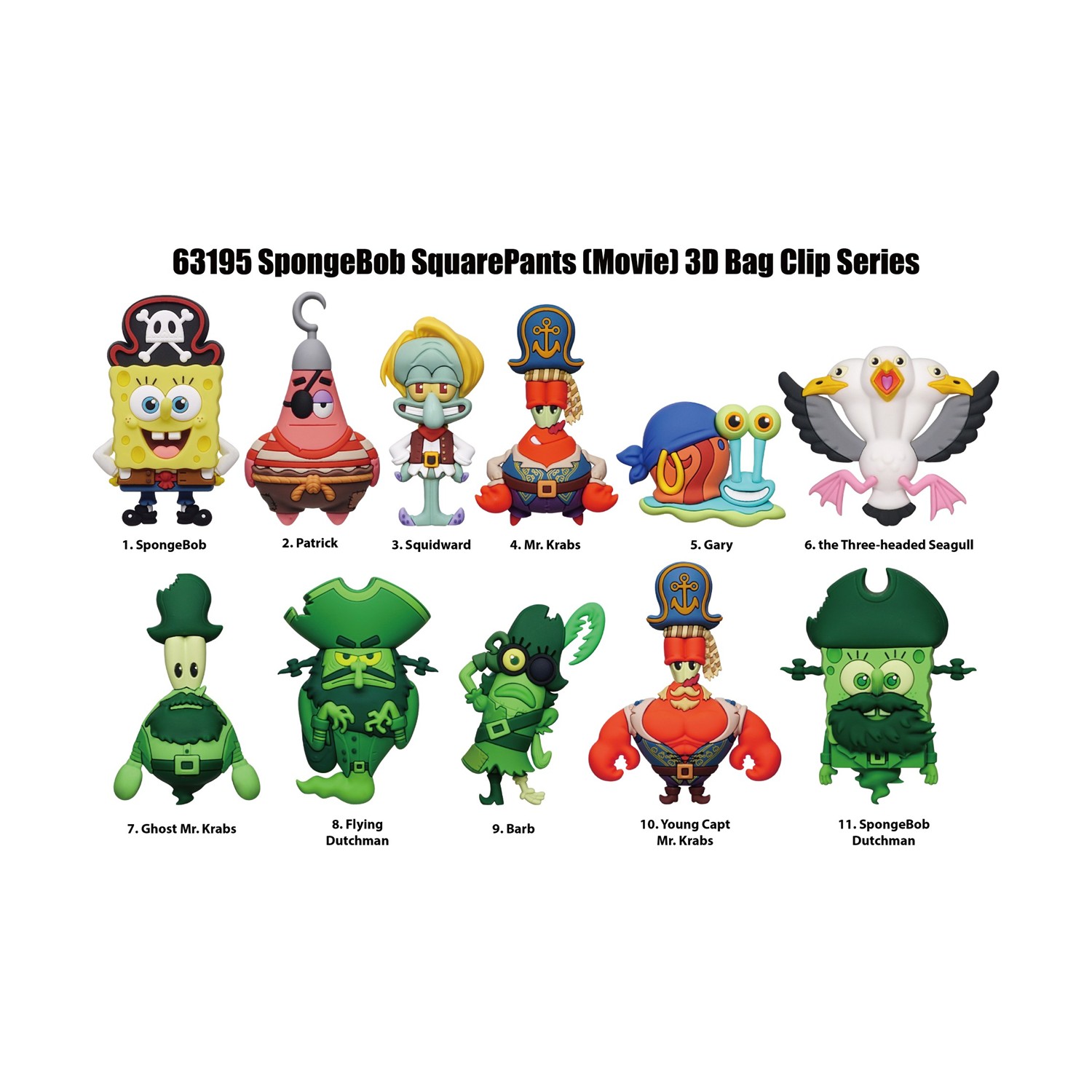 Monogram: The SpongeBob SquarePants Movie: Search for SquarePants (Series1) (Blind Bag/Random) 3D Foam Bag Clips Figures (63195) Monogram: The SpongeBob SquarePants Movie: Search for SquarePants (Series1) (Blind Bag/Random) 3D Foam Bag Clips Figures (63195)