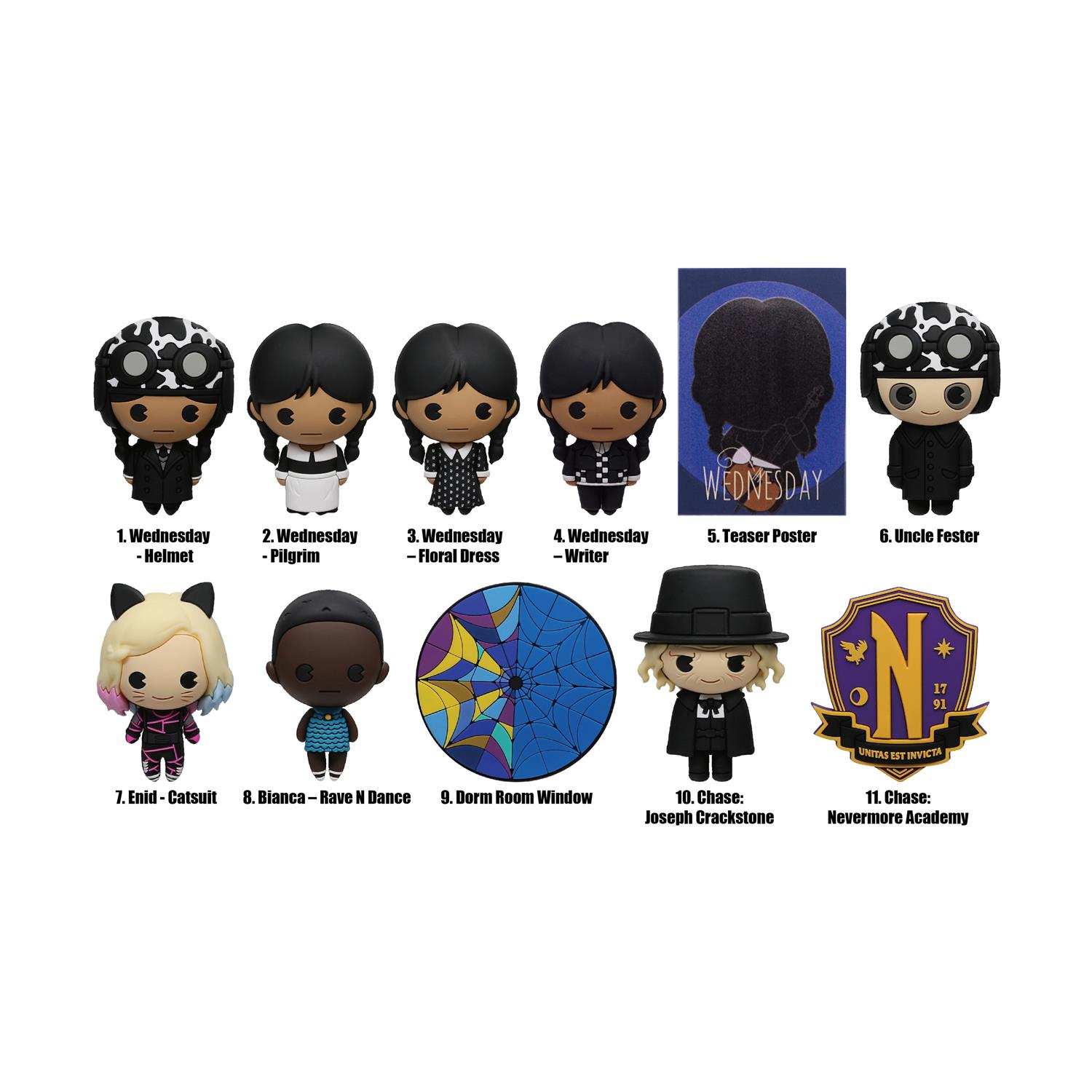 Monogram: Wednesday (Series3) (Blind Bag/Random) 3D Foam Bag Clips Figures (33110) Monogram: Wednesday (Series3) (Blind Bag/Random) 3D Foam Bag Clips Figures (33110)