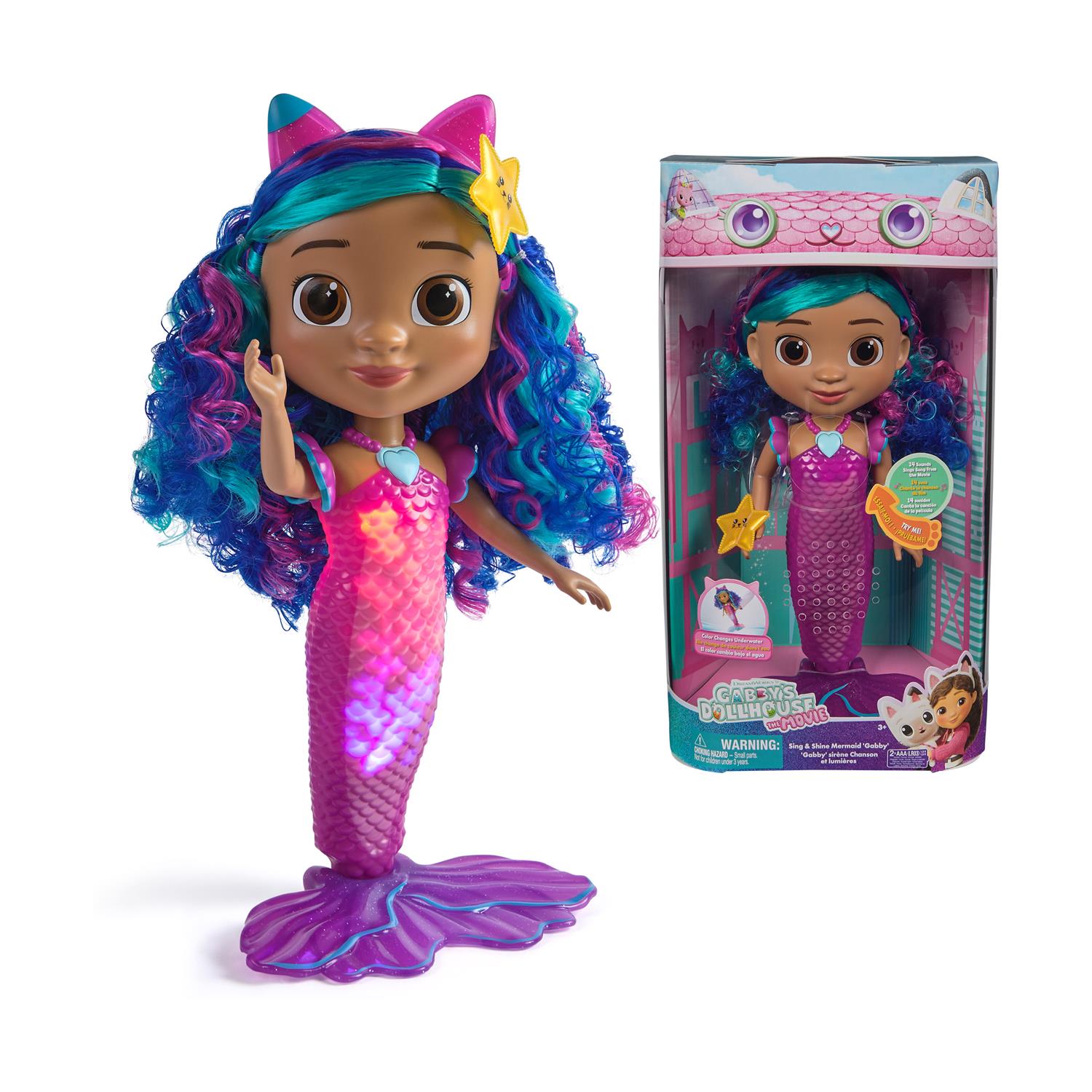 Spin Master Gabby's Dollhouse Movie: Sing & Shine Mermaid 'Gabby' (6074338) Spin Master Gabby's Dollhouse Movie: Sing & Shine Mermaid 'Gabby' (6074338)