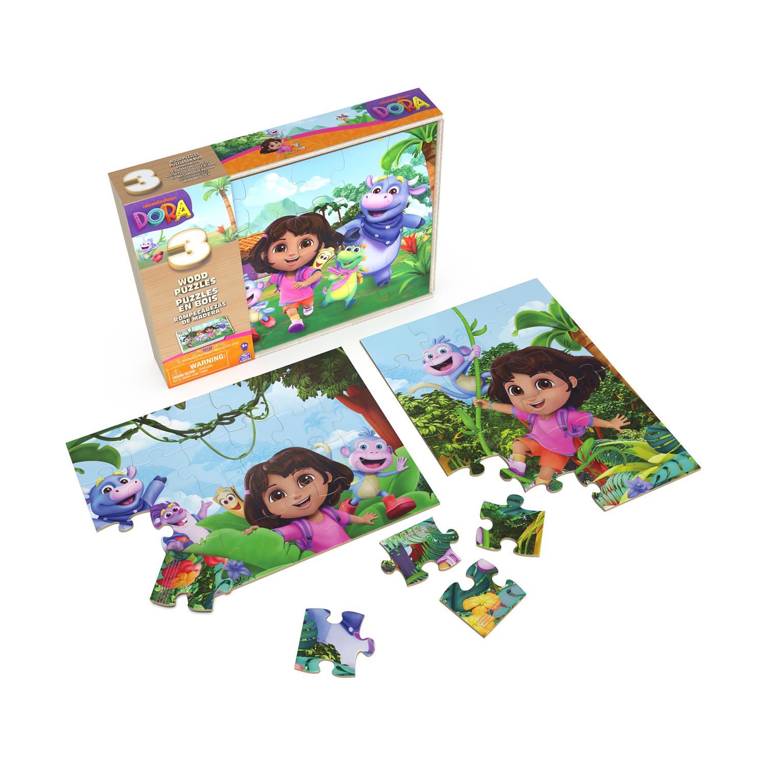 Spin Master Dora: Board Games - 3 Wood Puzzles (6071059) Spin Master Dora: Board Games - 3 Wood Puzzles (6071059)