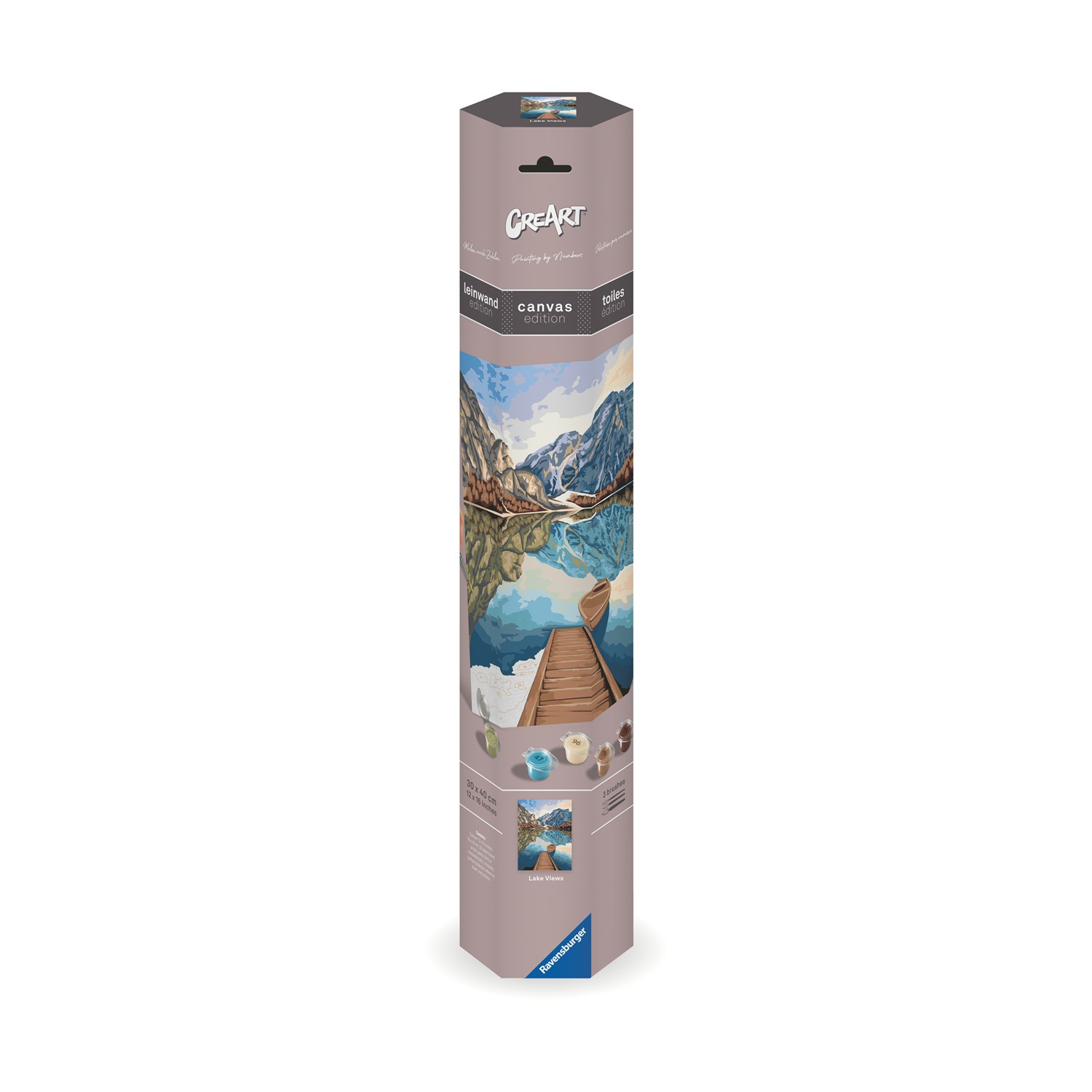 Ravensburger: Creart Canvas - Lake Views (23909) Ravensburger: Creart Canvas - Lake Views (23909)