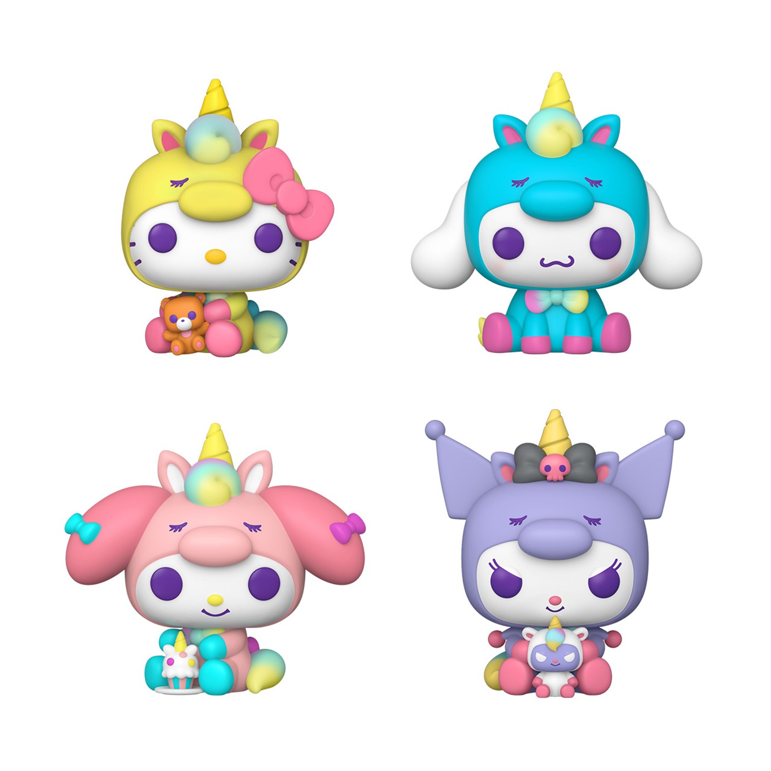 Funko Pop! 4-Pack: Hello Kitty and Friends - Hello Kitty, Cinnamoroll, My Melody, Kuromi Vinyl Figures Funko Pop! 4-Pack: Hello Kitty and Friends - Hello Kitty, Cinnamoroll, My Melody, Kuromi Vinyl Figures