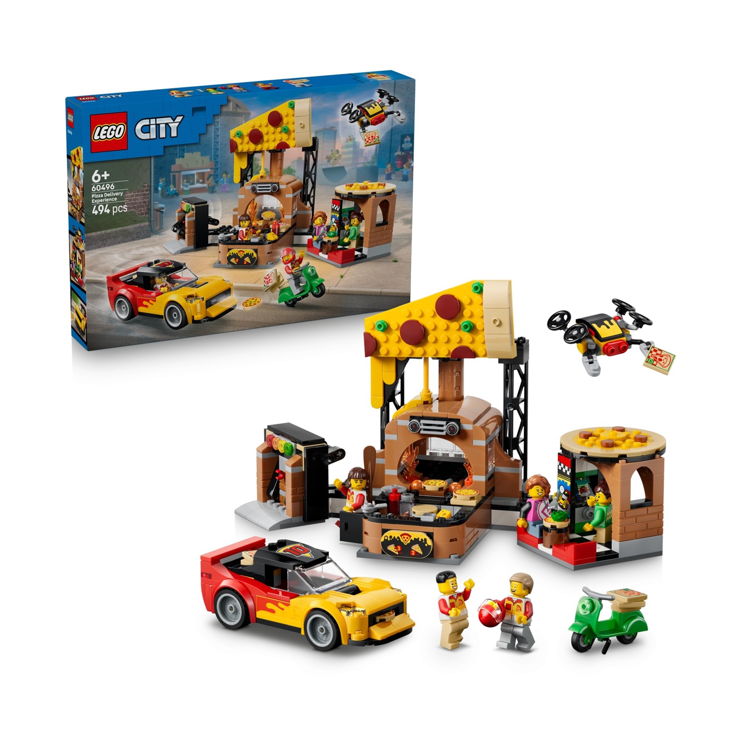 LEGO City: Pizza Delivery Experience with Vehicles (60496) LEGO City: Pizza Delivery Experience with Vehicles (60496)