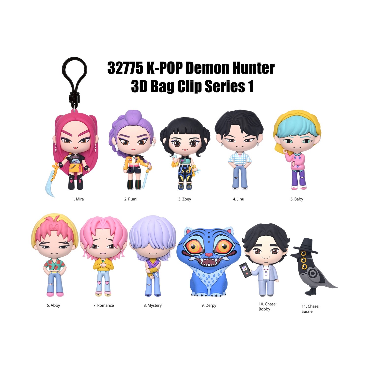 Monogram: K-Pop Demon Hunters -3D Foam Bag Clip Figure (Blind Bag/Random) (Series1) (32775) Monogram: K-Pop Demon Hunters -3D Foam Bag Clip Figure (Blind Bag/Random) (Series1) (32775)