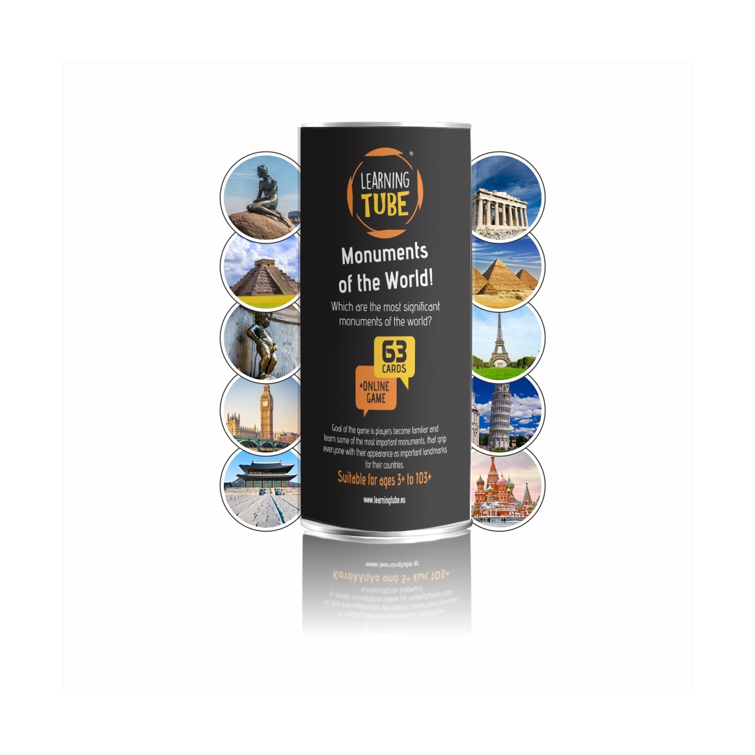 K-Toyz Learning Tubes: Monuments Of The World (English Language) (LT-011) K-Toyz Learning Tubes: Monuments Of The World (English Language) (LT-011)