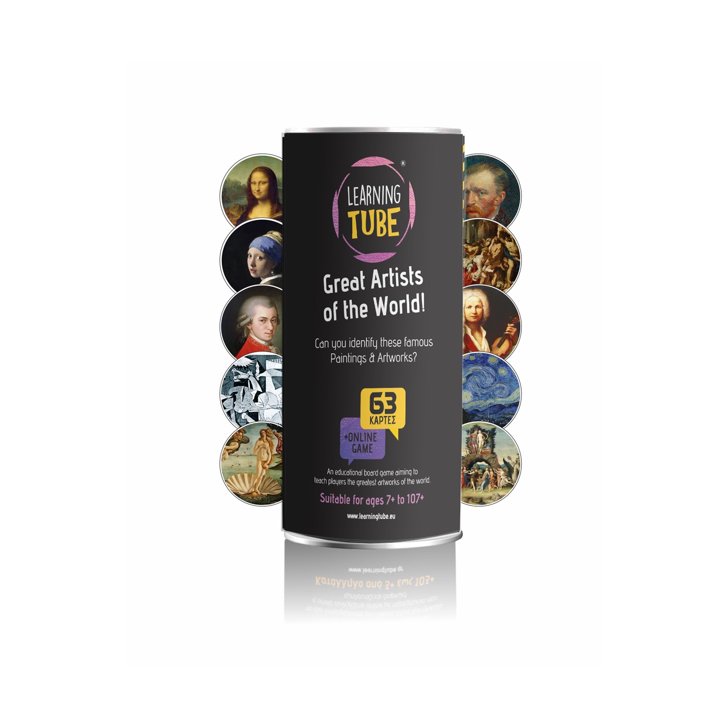 K-Toyz Learning Tubes: Great Artists of the World (English Language) (LT-016) K-Toyz Learning Tubes: Great Artists of the World (English Language) (LT-016)