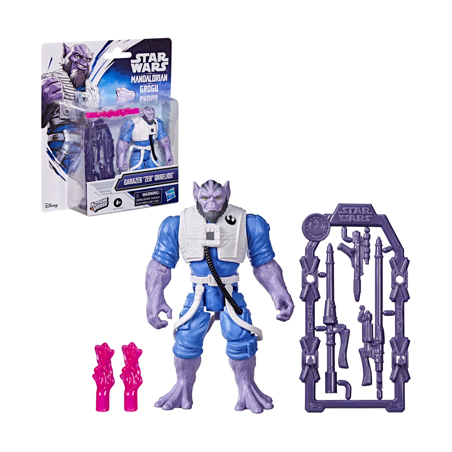 Hasbro Disney: Action Verse - Star Wars The Mandalorian And Grogu - Garazeb ''ZEB'' Orrelios  (G2867)