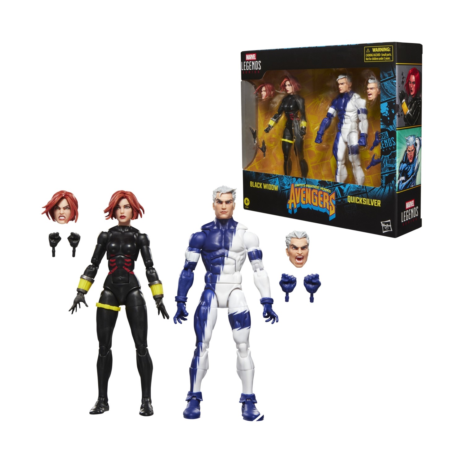 Hasbro Marvel Legends Series: Avengers - Black Widow and Quicksilver Figures (G2122) Hasbro Marvel Legends Series: Avengers - Black Widow and Quicksilver Figures (G2122)