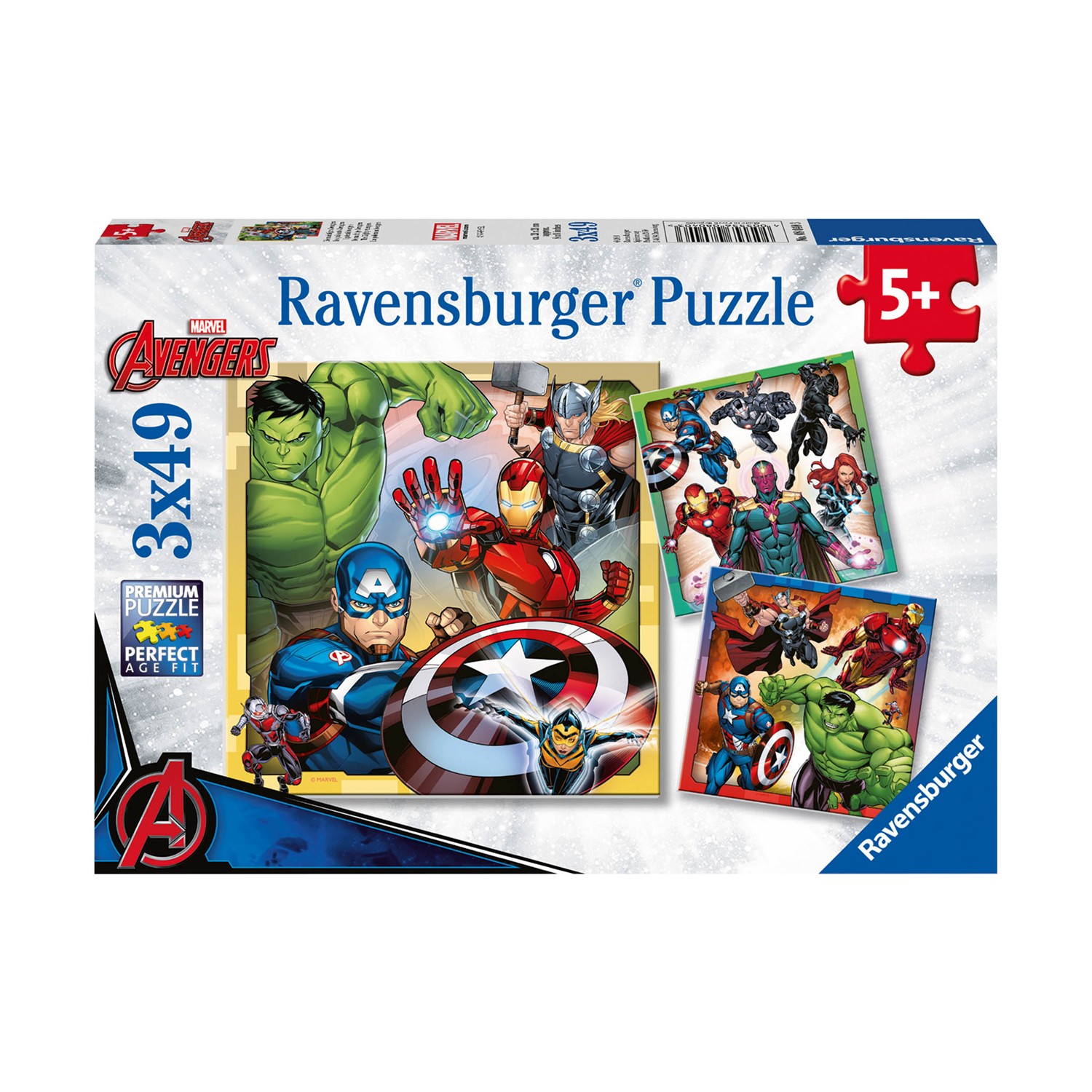 Ravensburger Puzzle: Marvel - The Mighty Avengers (3x49pcs) (8040) Ravensburger Puzzle: Marvel - The Mighty Avengers (3x49pcs) (8040)