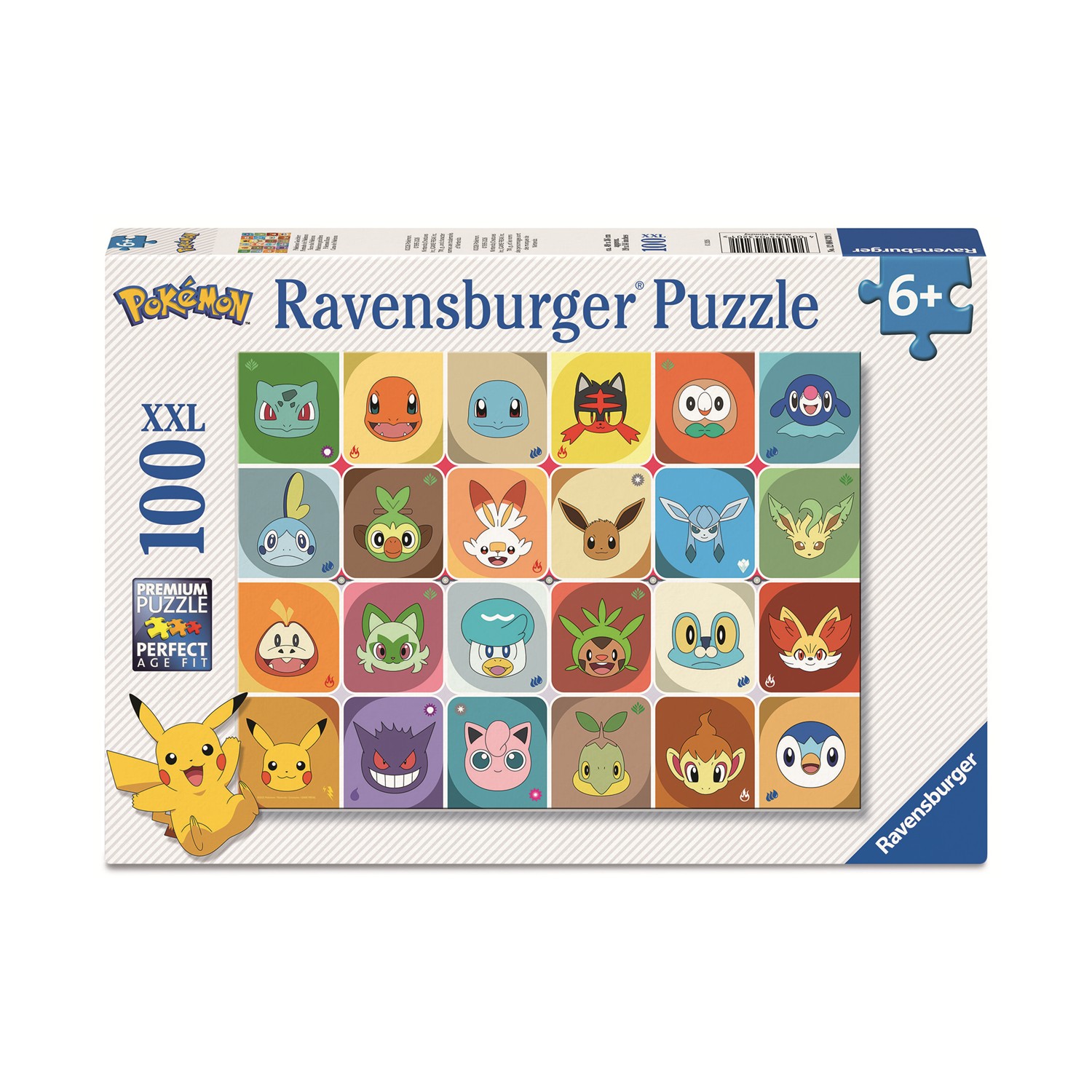 Ravensburger Puzzle Pokemon: Pokemon faces - XXL Puzzle (100pcs) (12004320) Ravensburger Puzzle Pokemon: Pokemon faces - XXL Puzzle (100pcs) (12004320)