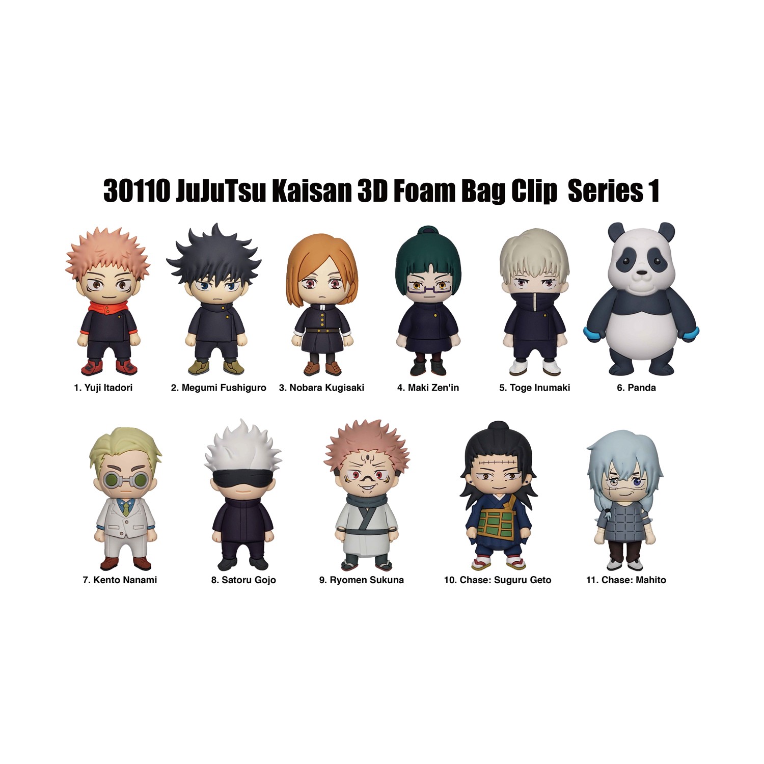 Monogram: Jujutsu Kaisen (Series1) 3D Foam Bag Clips Figures (30110) Monogram: Jujutsu Kaisen (Series1) 3D Foam Bag Clips Figures (30110)