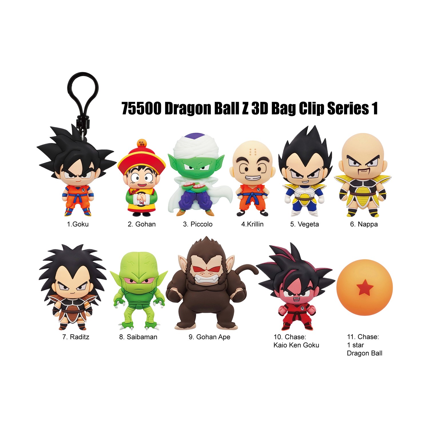 Monogram: Dragon Ball Z (Series1) (Blind Bag/Random) 3D Foam Bag Clips Figures (75500) Monogram: Dragon Ball Z (Series1) (Blind Bag/Random) 3D Foam Bag Clips Figures (75500)