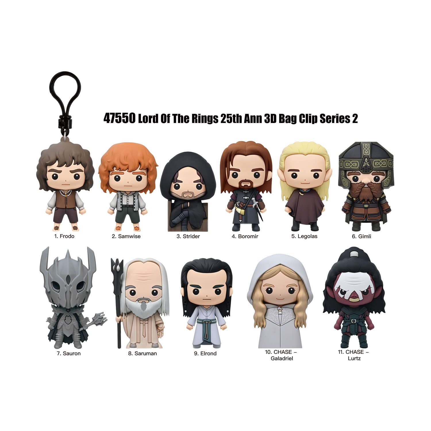 Monogram: Lord of the Rings (Series2) (Blind Bag/Random) 3D Foam Bag Clips Figures (47550) Monogram: Lord of the Rings (Series2) (Blind Bag/Random) 3D Foam Bag Clips Figures (47550)