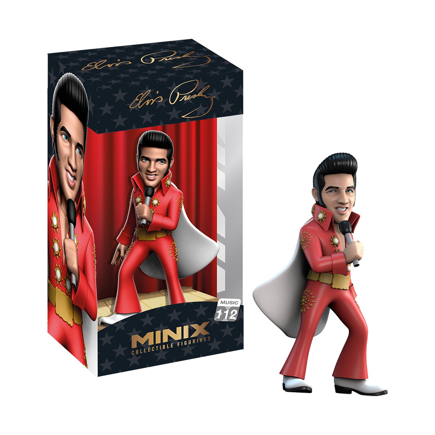 Minix Collectible Figurines: Elvis Presley - Red Suit - Figure 12cm (MNX18918) Minix Collectible Figurines: Elvis Presley - Red Suit - Figure 12cm (MNX18918)