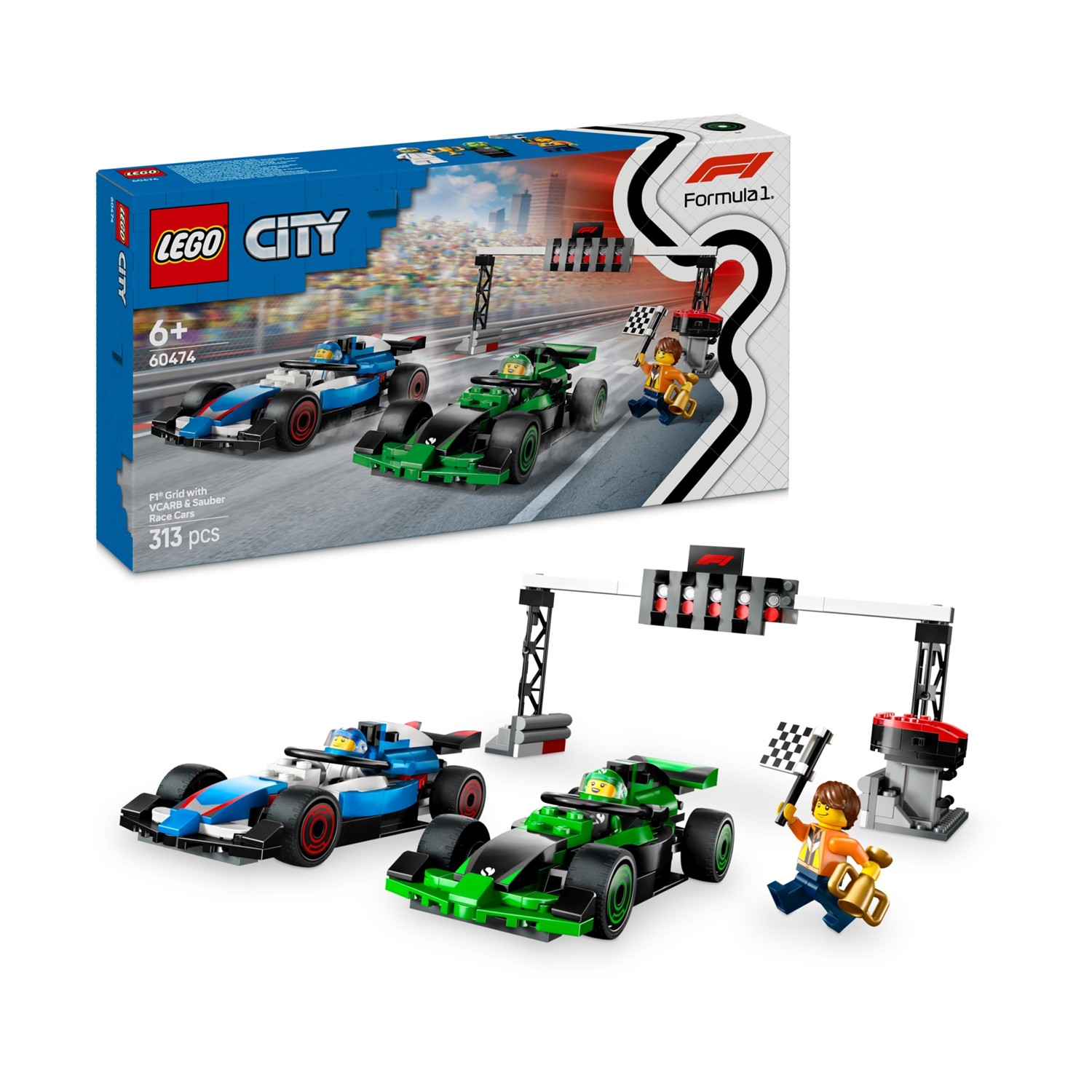 LEGO City: F1 Grid With Vcarb & Sauber Race Cars (60474) LEGO City: F1 Grid With Vcarb & Sauber Race Cars (60474)