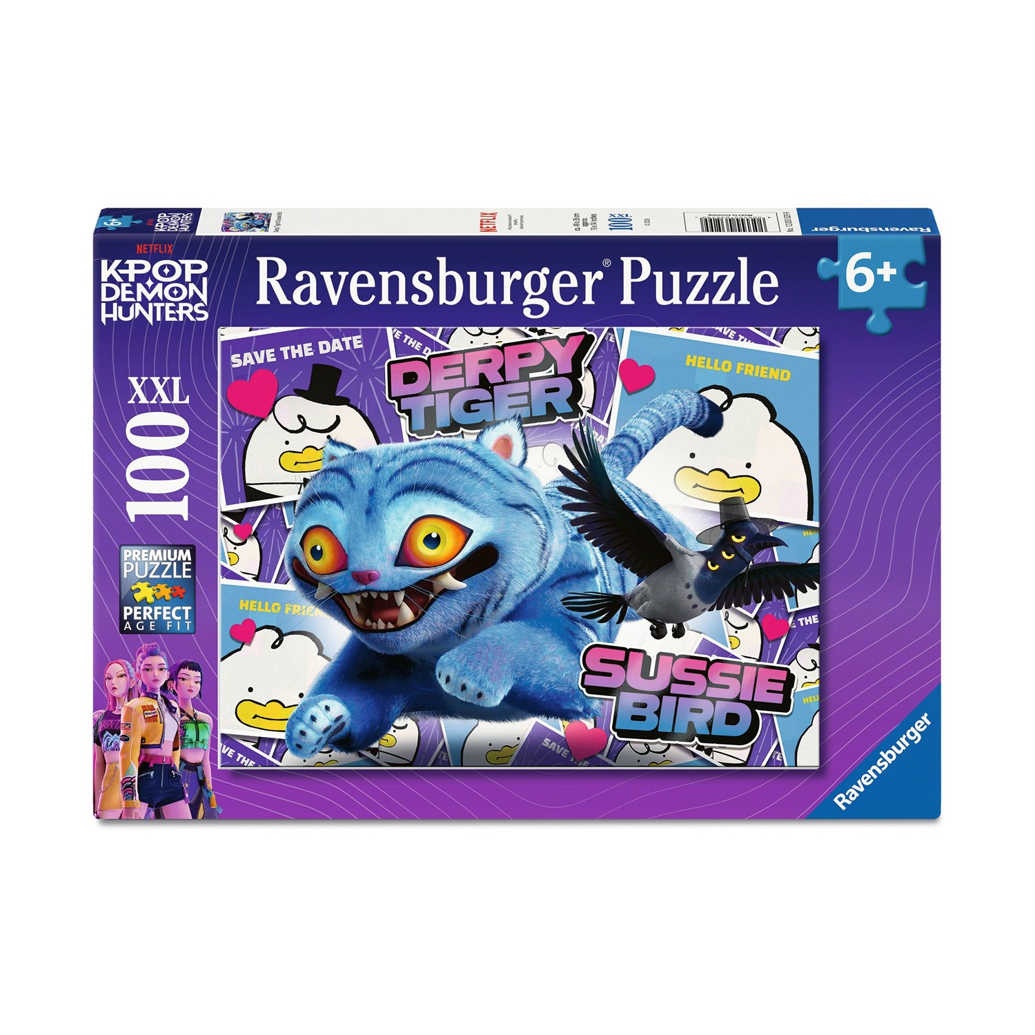 Ravensburger Puzzle: K-Pop Demon Hunters - Deppy Tiger and Sussie Bird XXL (100pcs) (12003529) Ravensburger Puzzle: K-Pop Demon Hunters - Deppy Tiger and Sussie Bird XXL (100pcs) (12003529)