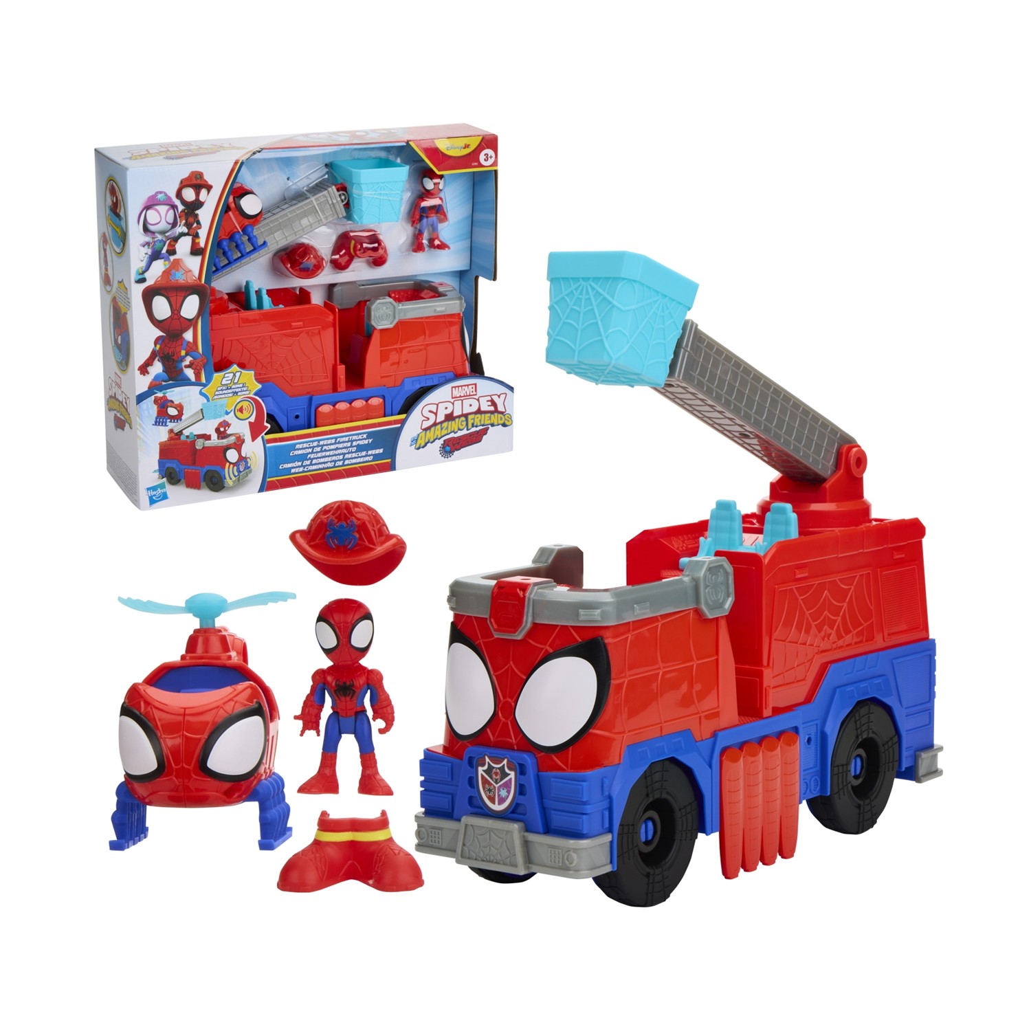 Hasbro Disney Jr.: Marvel Spidey And His Amazing Friends: Rescue Webs - Fire Truck (G1992) Hasbro Disney Jr.: Marvel Spidey And His Amazing Friends: Rescue Webs - Fire Truck (G1992)