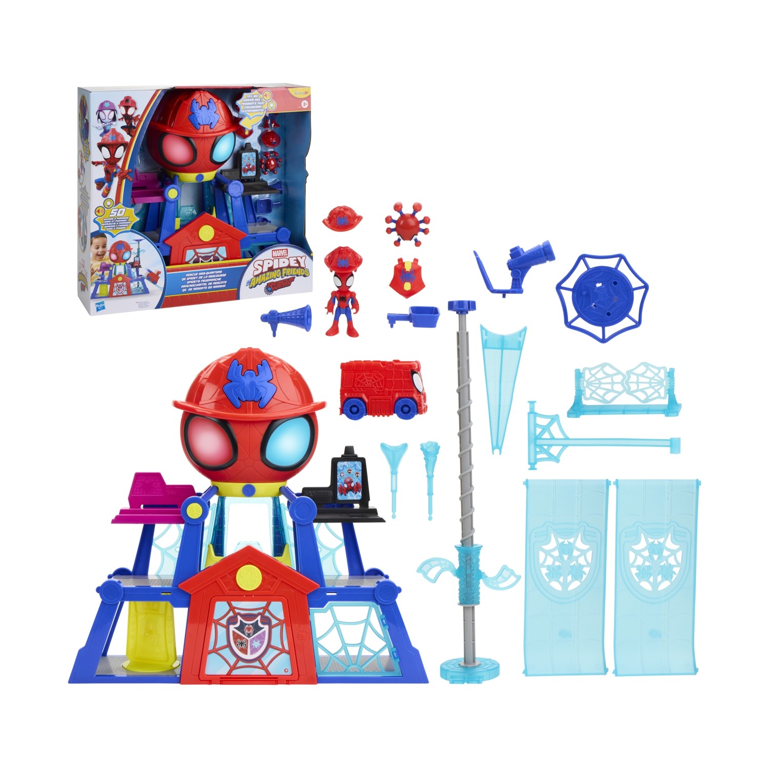 Hasbro Disney Jr: Marvel Spidey And His Amazing Friends Rescue Webs - Rescue Web-Quarters Playset (G1989) Hasbro Disney Jr: Marvel Spidey And His Amazing Friends Rescue Webs - Rescue Web-Quarters Playset (G1989)