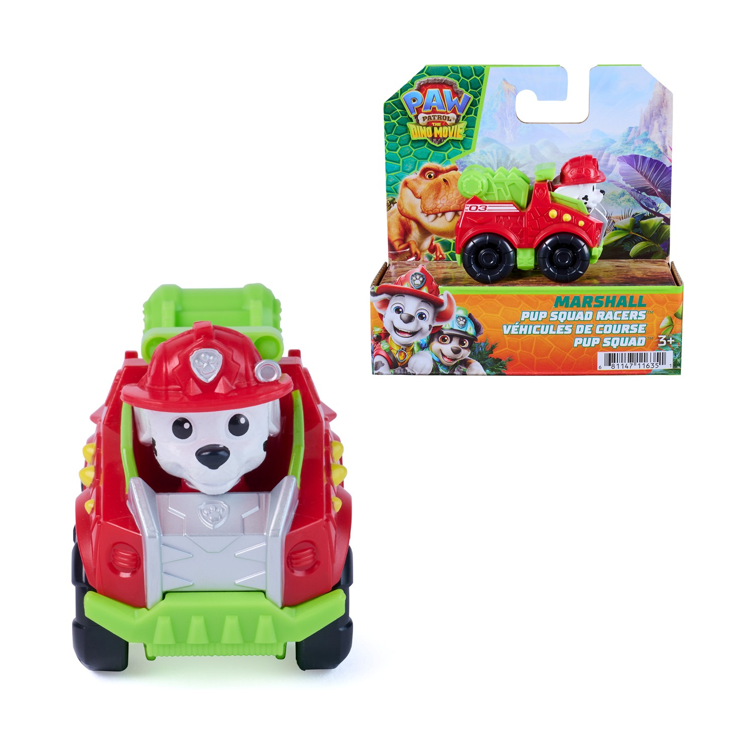 Spin Master Paw Patrol: The Dino Movie - Marshall Pup Squad Racers Vehicle (20157135) Spin Master Paw Patrol: The Dino Movie - Marshall Pup Squad Racers Vehicle (20157135)